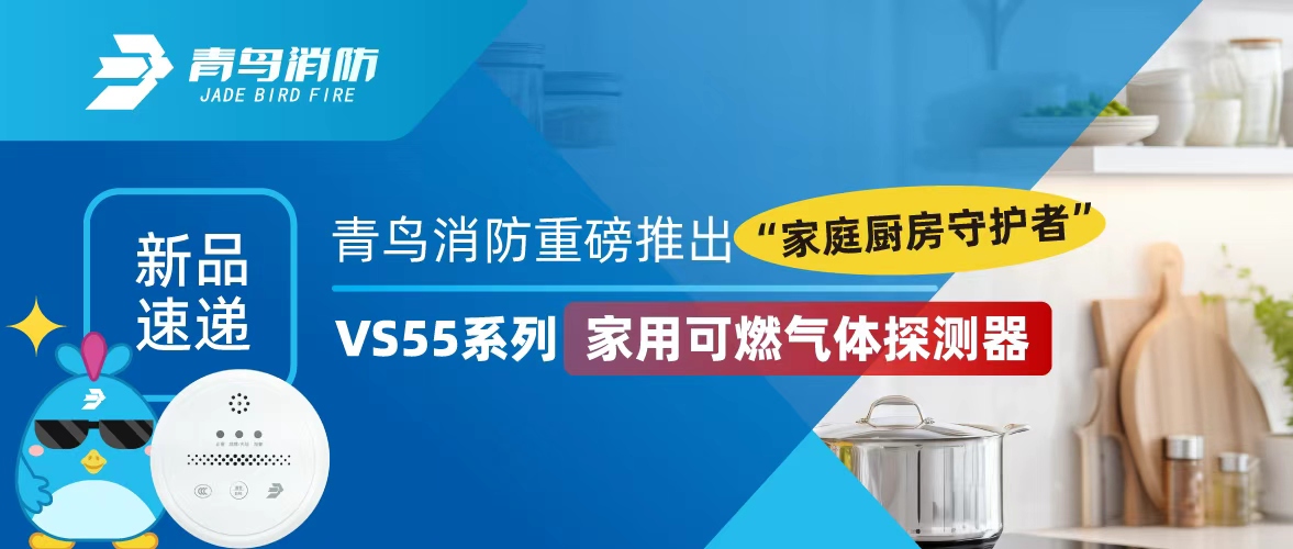 新品速遞 | 青鳥(niǎo)消防重磅推出&ldquo;家庭廚房守護(hù)者&rdquo;&mdash;&mdash;VS55系列家用可燃?xì)怏w探測(cè)器